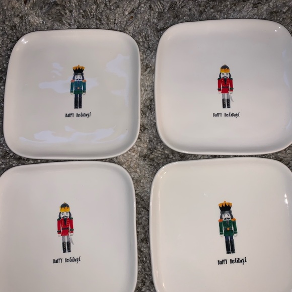Rae Dunn Other - Four Rae Dunn square Nutcracker Plates